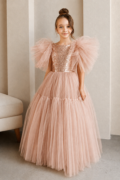 Hallie Girls Special Occasion Tulle Dress