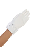 The Maya Satin Crystal Communion Gloves