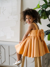 Solenne Orange Girls Couture Dress | Teter Warm