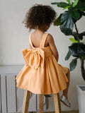 Solenne Orange Girls Couture Dress | Teter Warm