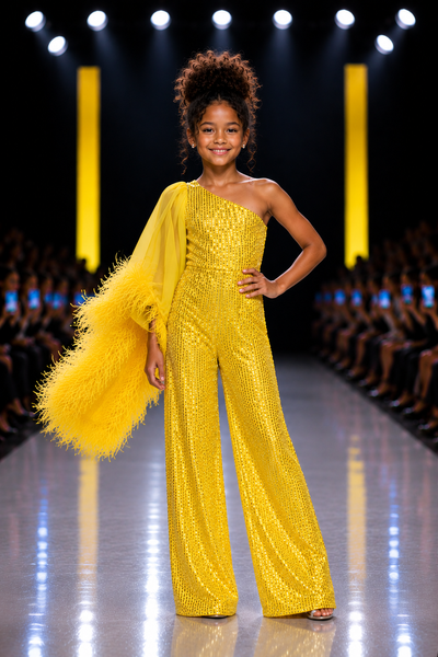 Girls Sequin Pageant Jumpsuit | Pageant Fun Fashion