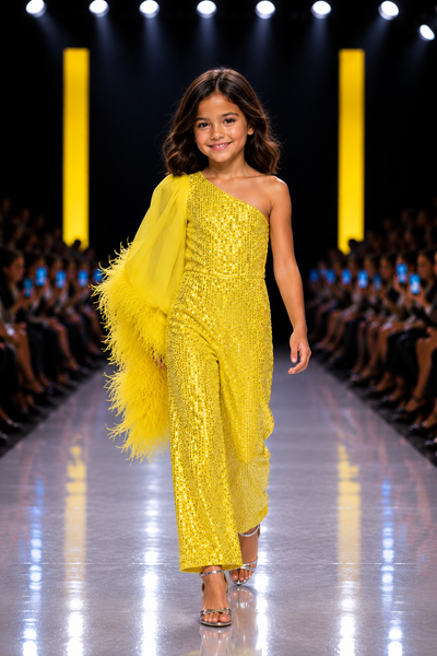 Girls Sequin Pageant Jumpsuit | Pageant Fun Fashion