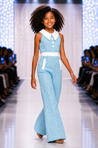 Polished Girls Pageant Pantsuit for Interview & Runway