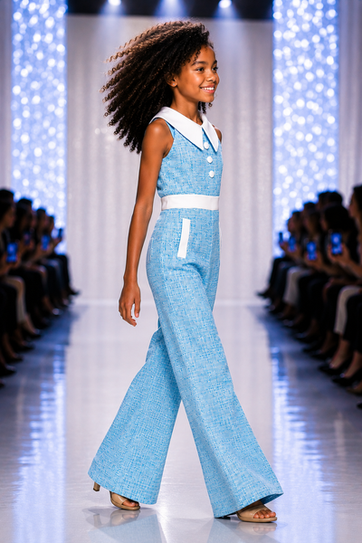 Polished Girls Pageant Pantsuit for Interview & Runway