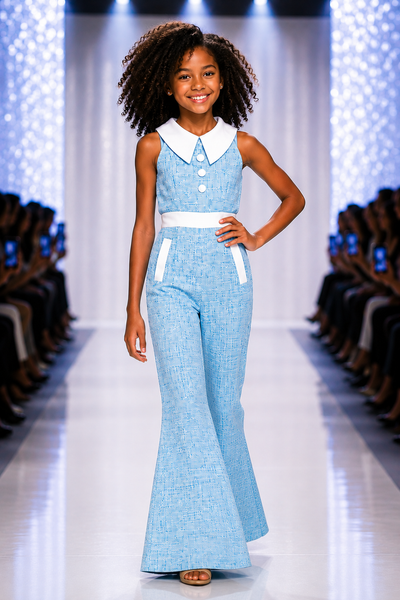 Polished Girls Pageant Pantsuit for Interview & Runway