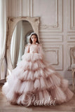 Pentelei Couture - Arabelle Layered Tulle Couture Gown for Girls