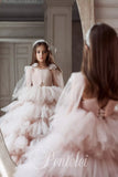 Pentelei Couture - Arabelle Layered Tulle Couture Gown for Girls