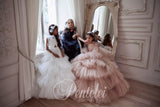 Pentelei Couture - Arabelle Layered Tulle Couture Gown for Girls