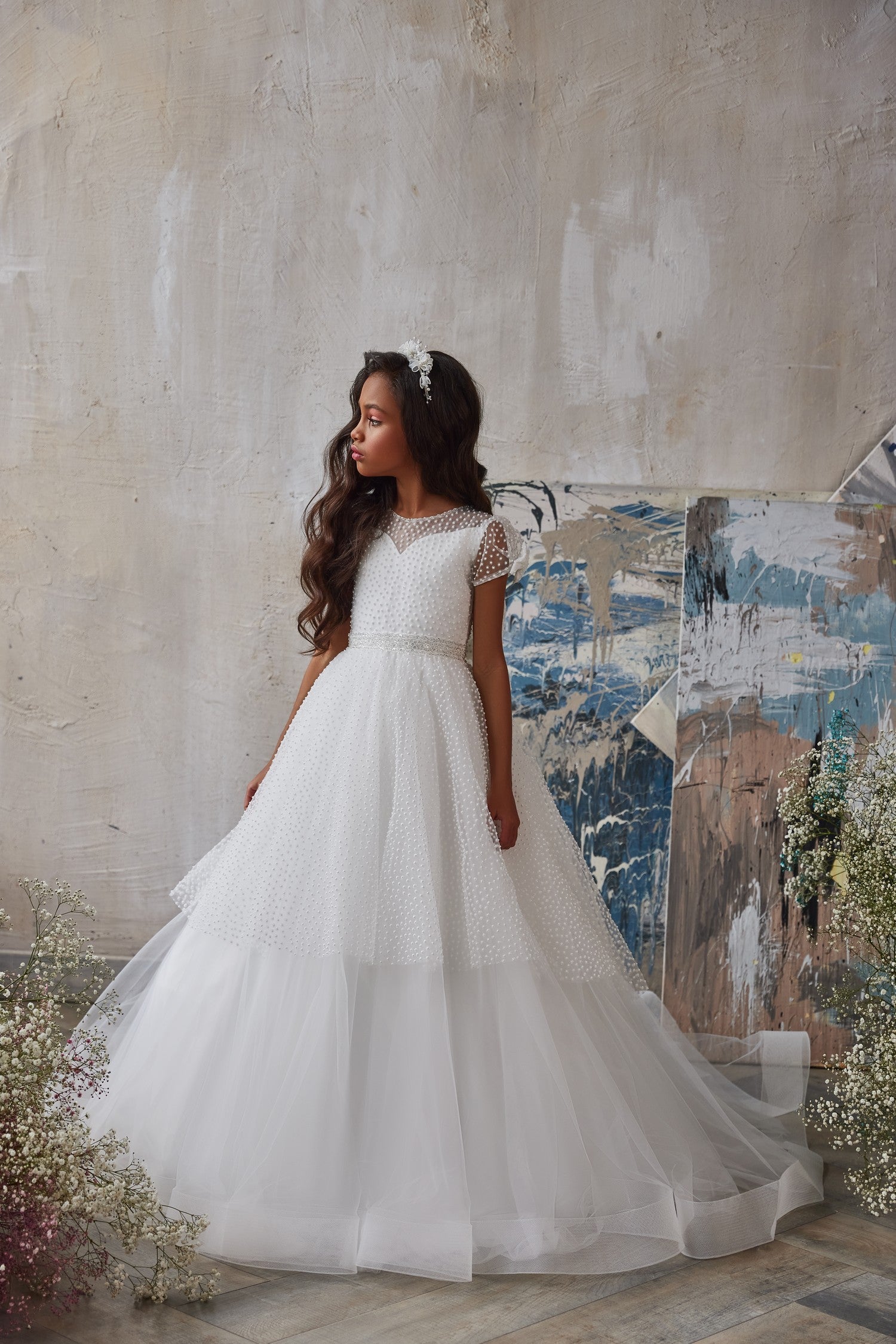 Pentelei Couture Communion Special Occasion Flower Girl Pageant Dress
