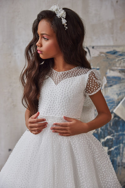 Pentelei Couture Communion Special Occasion Flower Girl Pageant Dress