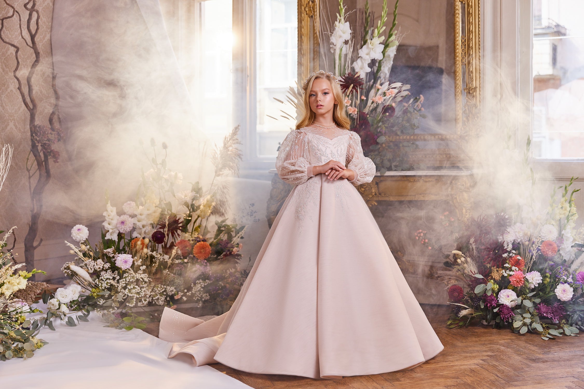 Girls Dress By Pentelei Couture Classic Special Occasion Wedding Party Dress