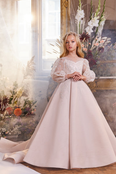 Girls Dress By Pentelei Couture Classic Special Occasion Wedding Party Dress