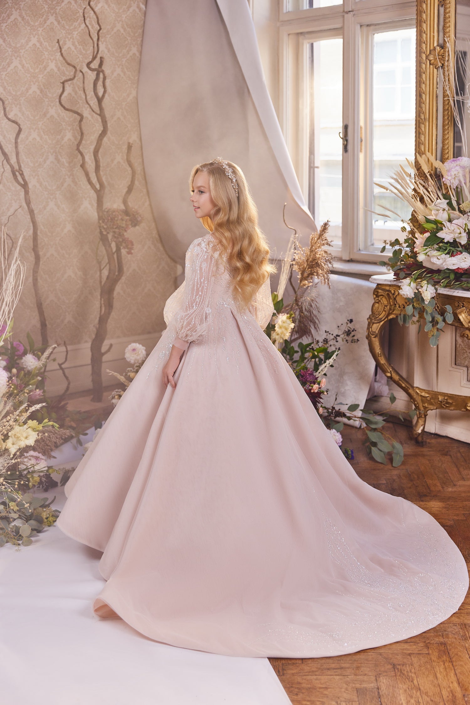 Girls Dress By Pentelei Couture Classic Special Occasion Wedding Party Dress