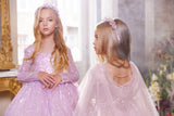 Pentelei Couture Girls Violet Sparkle Tulle Pageant Dress - Fairytale Look