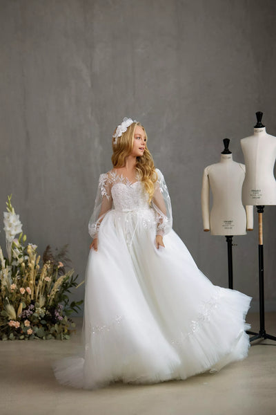 Pentelei Couture Communion & Flower Girl Dress – Timeless Elegance