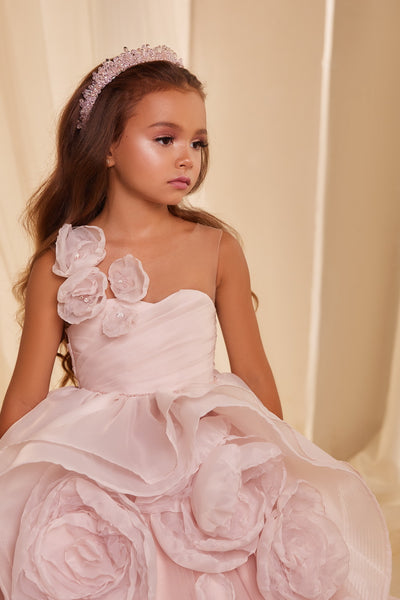 Pentelei Couture 3603 | Girls Special Occasion Dress | Blush Kids