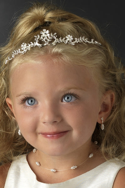 The Aaliyah First Communion Floral Tiara