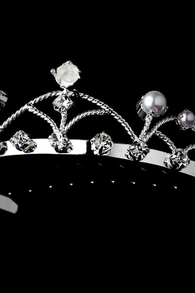 The Claire Flower Girl & Communion Pearl Tiara