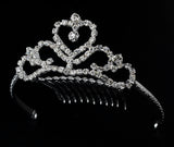 The Brooklyn Flower Girls Silver Heart Tiara