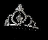 The Crystal Flower Girl Tiara Comb