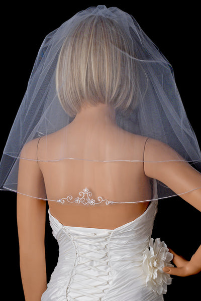 The Ella First Communion Veil With Sequins