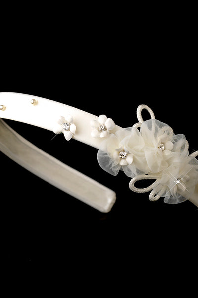The Nova Flower Girl Communion Beaded Headband