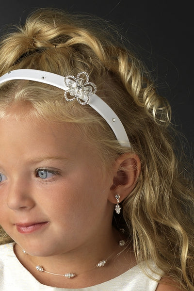 The Gianna First Communion Swarovski Headband