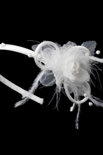 The Gia Feather Communion Headband