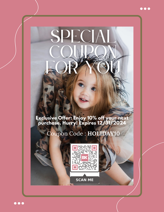 Exclusive Holiday Savings at Blush Kids: 10% Off with Coupon Code HOLIDAY10!