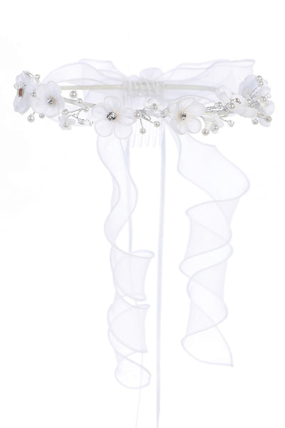 The Priscilla Flower Girl Ivory Headband