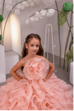 Roselina Belle Girls Couture Ruffle Ball Gown | Fashion Couture