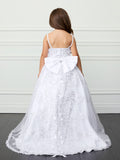 Adeline Communion Dress - Embroidered Gown with Bolero Jacket