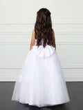 Melody Communion Dress - Tulle Gown with Rhinestone Accents