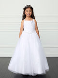 Melody Communion Dress - Tulle Gown with Rhinestone Accents