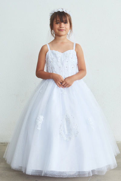 Mariselle Radiance Communion Dress with Lace Bolero