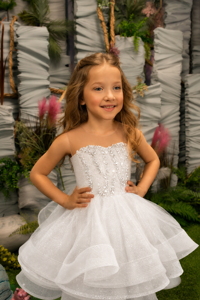 Girls Pageant Dress Heart Back Tulle | Fashion Couture