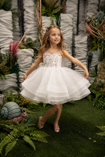 Girls Pageant Dress Heart Back Tulle | Fashion Couture