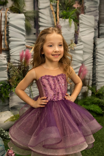 Girls Pageant Dress Heart Back Tulle | Fashion Couture