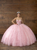 Justina Rosé Gown – Lilac Quinceañera Dress with Bow