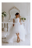 Kaleah Wedding Flower Girl Dress in Satin