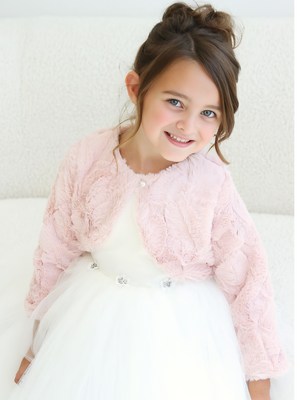 Camille Faux Fur Jacket | Amalee Couture Girls’ Winter Cover-Up