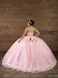 Justina Rosé Gown – Lilac Quinceañera Dress with Bow