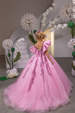 Isadora Belle Pink Couture Girls Pageant Gown | Blush Kids