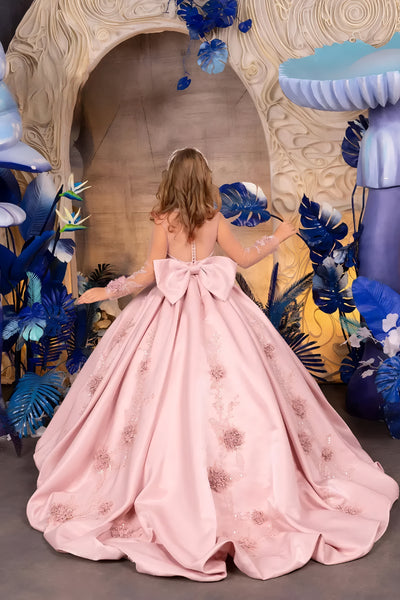 Marcella Rose – Pink Couture Flower Girl & Special Occasion Gown