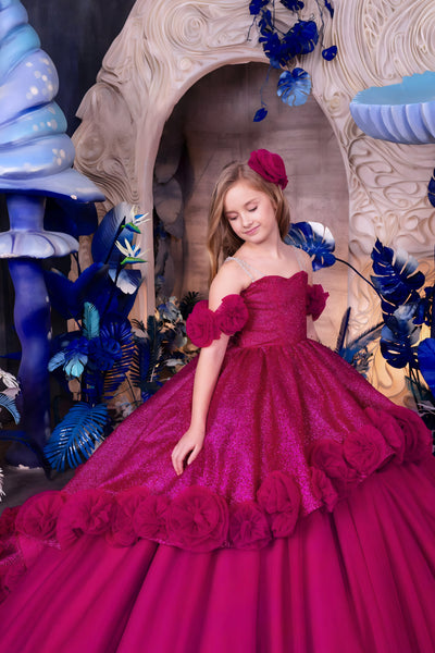 Rosabelle Couture Gown | Girls Pageant & Father-Daughter Dance Dress
