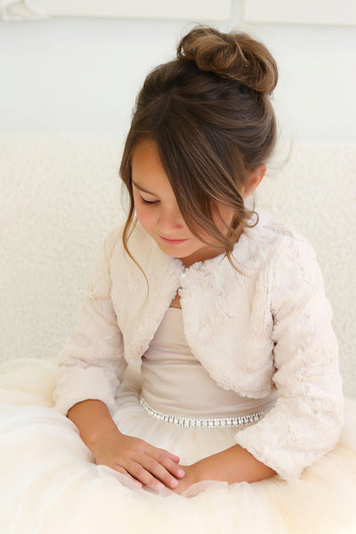 Camille Faux Fur Jacket | Amalee Couture Girls’ Winter Cover-Up