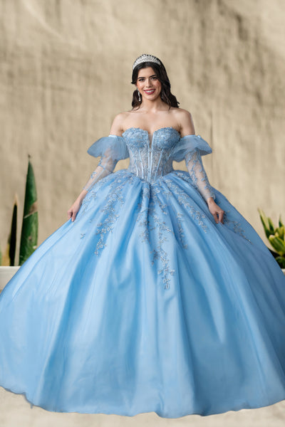 Lilac & Bahama Blue Quinceañera Dress – Isolde Celestine Gown