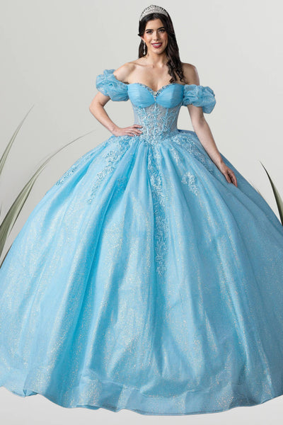 Serenelle Charm Quinceañera Gown – Available in 6 Sparkling Colors