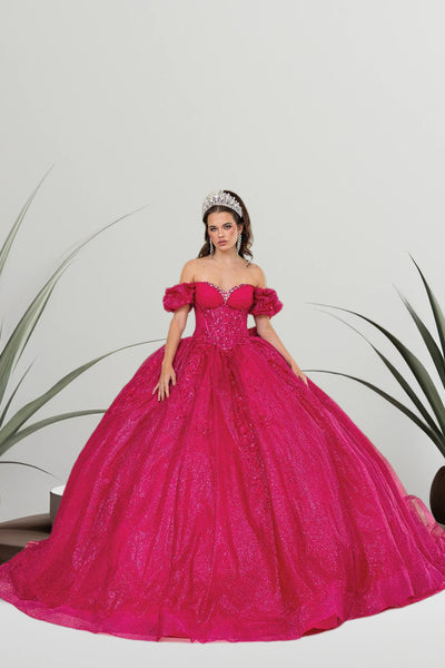 Serenelle Charm Quinceañera Gown – Available in 6 Sparkling Colors