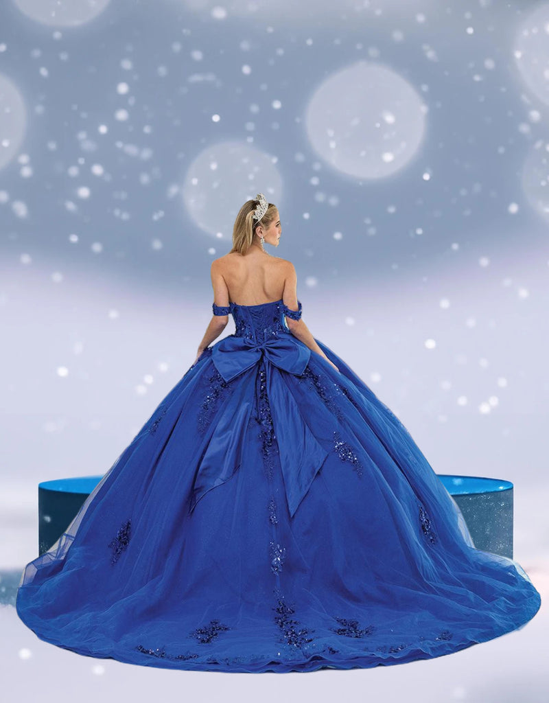 blue quinceanera dress Dancing Queen 1986 Long Quinceanera Dress Fuchsia / XLarge